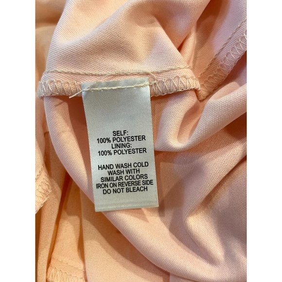 Lulus Womens Taupe Skater Dress Back Zip #D15376S Peach Size Medium - Picture 8 of 8